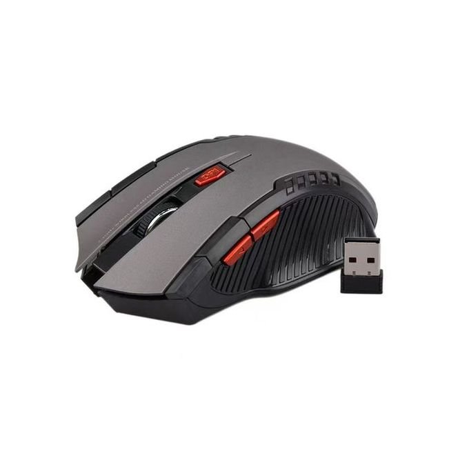 Portable 2.4G Wireless Gaming Mouse – 2400DPI in Silver in kumasi