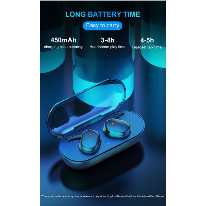 Hanergy Y30 Bluetooth Earbuds – HiFi Sound – Black