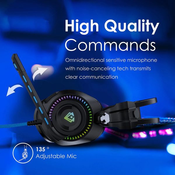 Vertux HD Over-Ear Gaming Headset for Commanding Game Performance