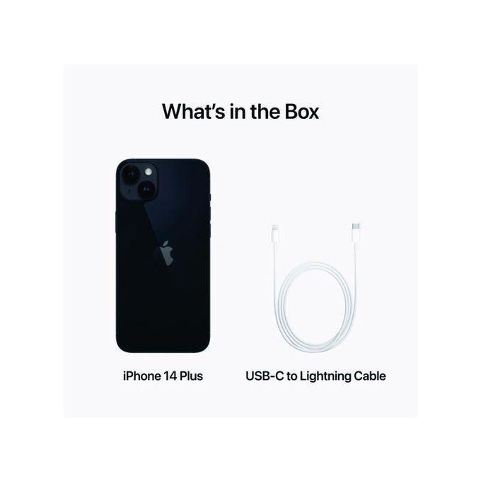 Apple iPhone 14 – 6.1″ Super Retina XDR Display – 128GB Storage – 6GB RAM – Midnight Color – Dual 12MP Cameras – 5G Connectivity – Includes FREE Accessories