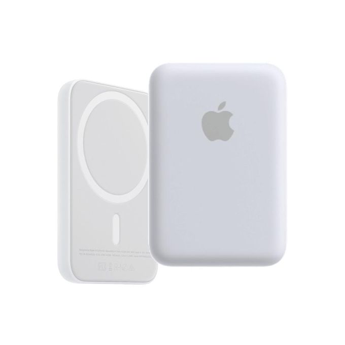 White Wireless Portable Power Bank – MagSafe Battery Pack