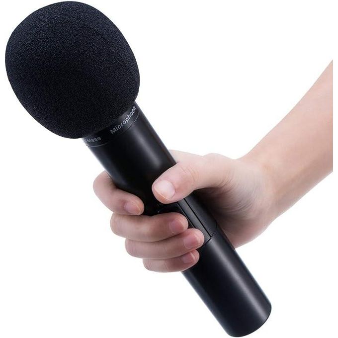 Set of 5 Black Microphone Foam Covers — product view 2