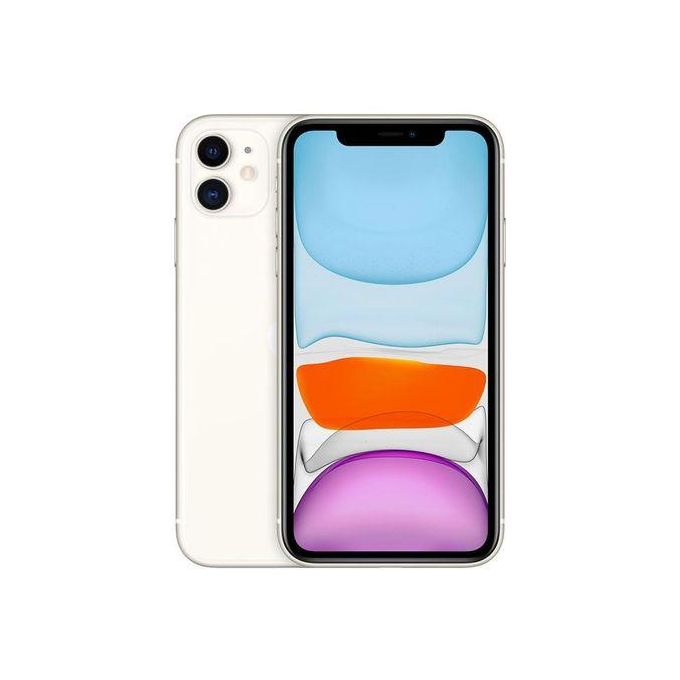 Apple iPhone 11 - 6.1-inch Display - 128GB Storage - 4GB RAM - 12MP Rear and Front Cameras - 3110 mAh Battery - White