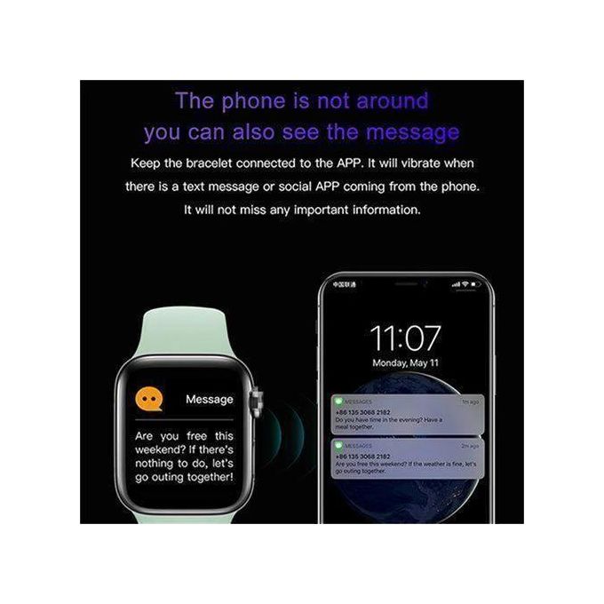 Smart Bluetooth Call Smartwatch with Full Touch Screen – Compatible with Android and iOS – Pink in Kumasi