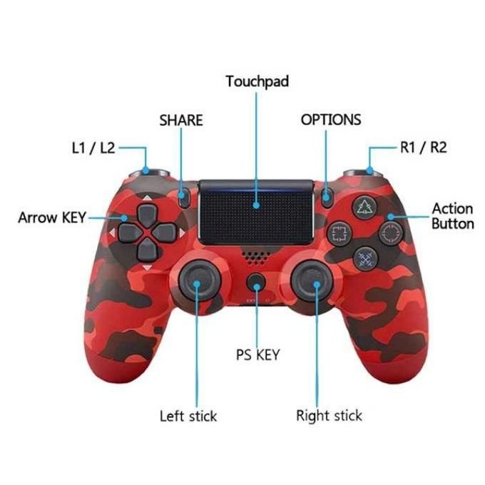 Red Bluetooth GamePad for PS4 in kumasi