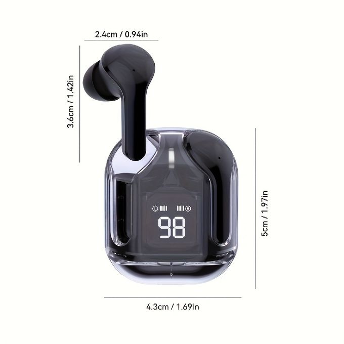 Air31 TWS Bluetooth Earbuds – Black with Hi-Fi Sound Quality