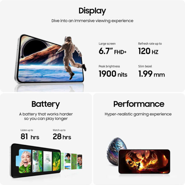 Samsung Galaxy S24 FE 5G with 256GB Storage and 8GB RAM — product view 5