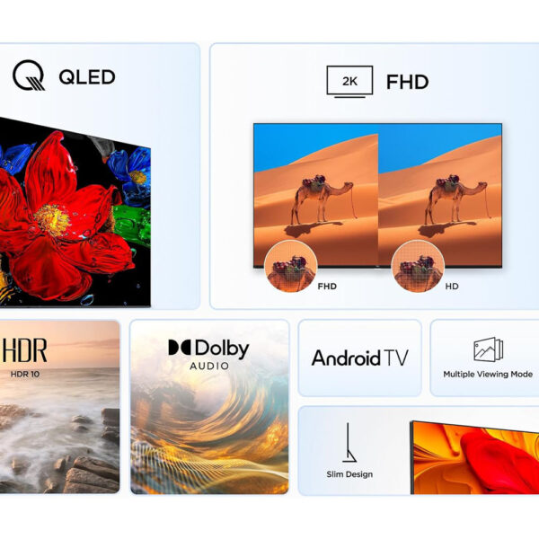 50-Inch TCL Smart Satellite Android FHD QLED TV