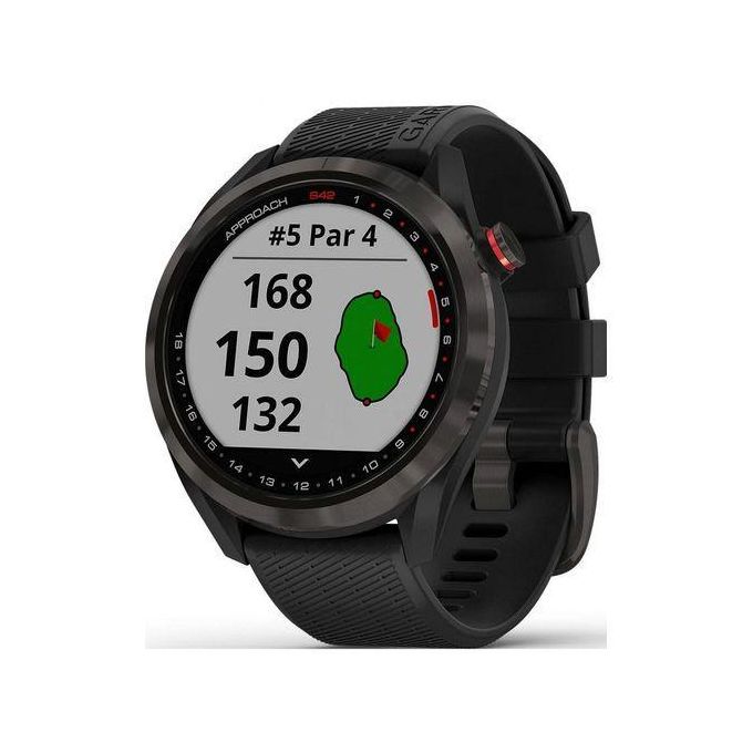 Garmin Approach S42 GPS Golf Watch - Carbon Grey with Black Accents