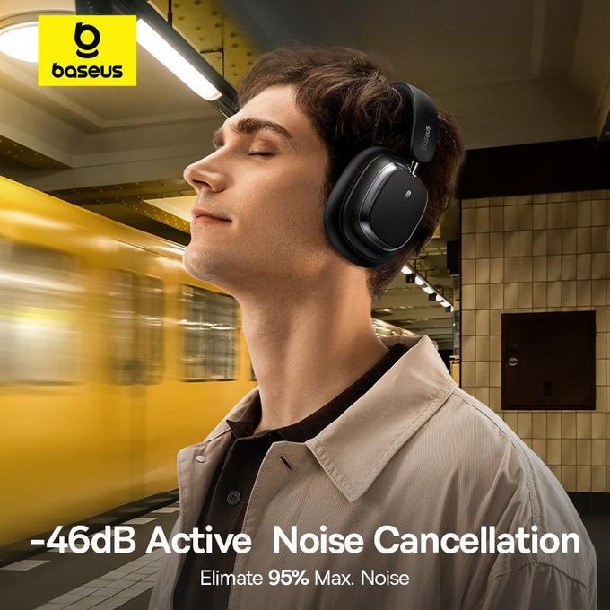 Bowie H1s Wireless Headphones with Noise Cancellation – Black