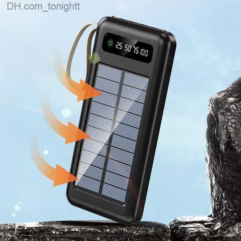 Buy Solar Power Bank 10000 mAh For iPhone 13 14 Samsung Powerbank Waterproof Solar External Battery Poverbank with LED Light in Kumasi
