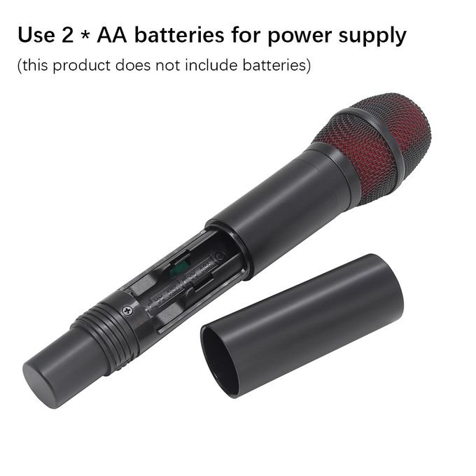 VHF UHF Wireless Microphone System Featuring 2 Handheld Mics in kumasi — product view 4
