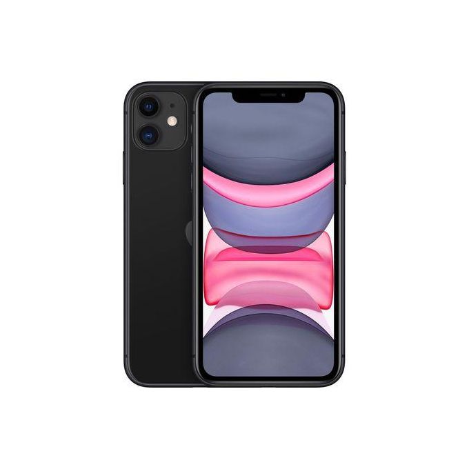 Apple iPhone 11 - 6.1-inch Display - 128GB Storage - 4GB RAM - 12MP Rear and Front Cameras - 3110 mAh Battery - Black Color