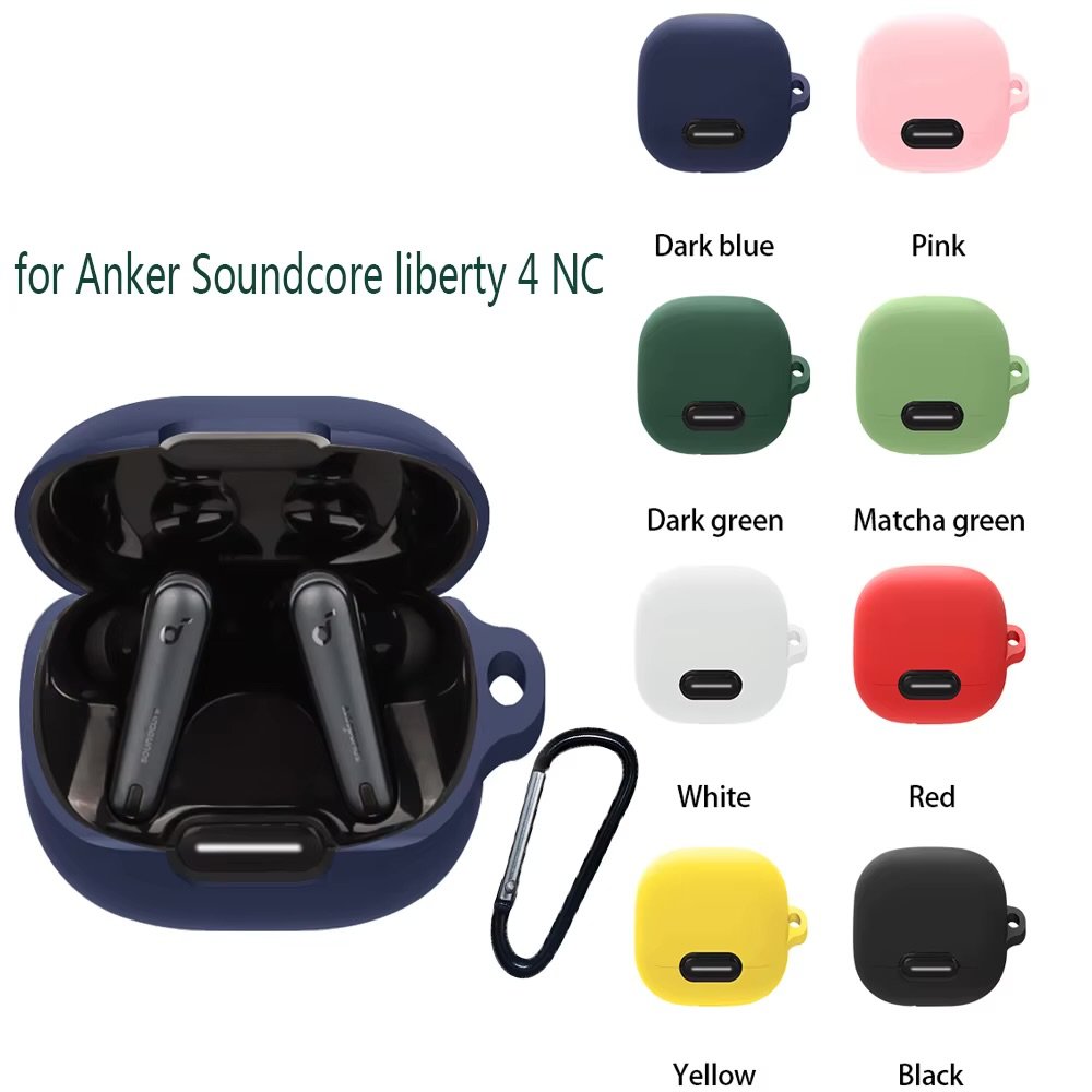 Buy For Anker Soundcore Liberty 4 Nc Case Solid Color Silicone Shockproof Bluetooth Earphone Cover Liberty 4nc Hearphone Box Fundas in Kumasi