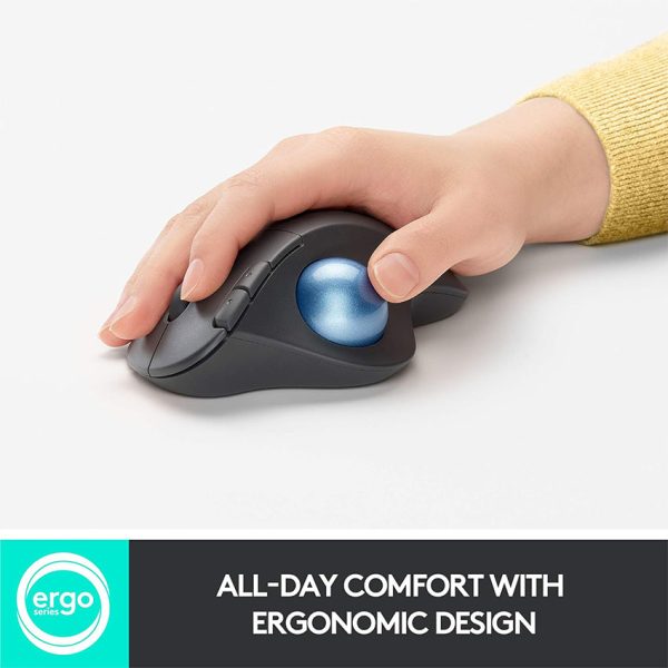 Logitech M575 Ergonomic Mouse – Graphite