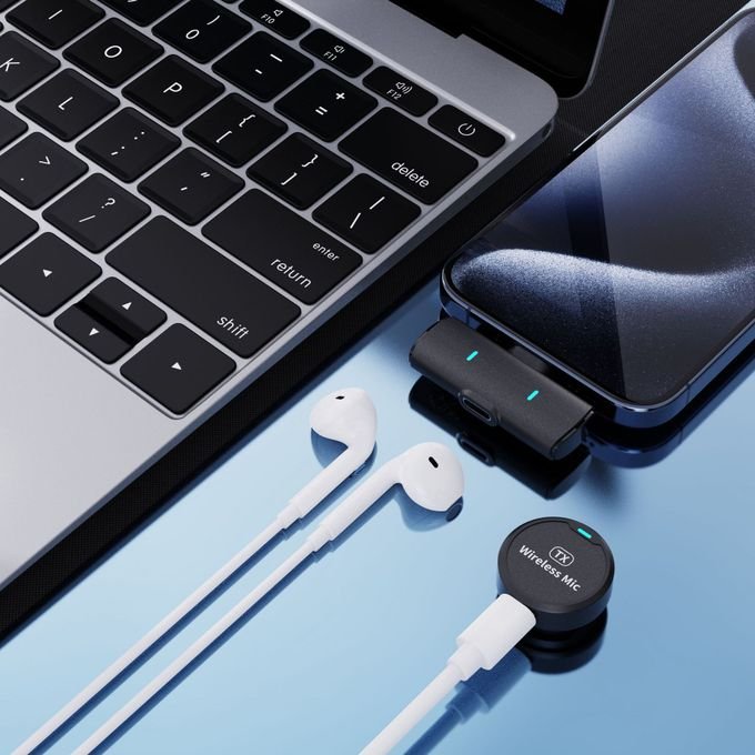 Buy TiLECC Magnetic Wireless Lavalier Microphone Suitable For IPhone IPad Laptop Android in Kumasi