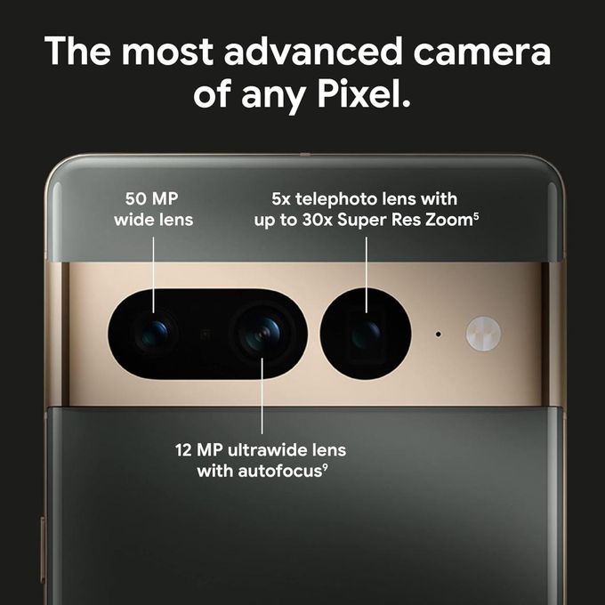 Google Pixel 7 Pro – 6.7″ LTPO AMOLED Display with 120Hz Refresh Rate – Powered by Tensor G2 – 12GB RAM – 128GB Storage – Triple 50MP Camera System – 5G Connectivity – Hazel…