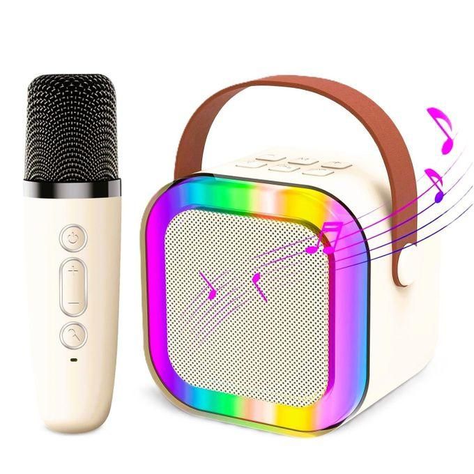 Portable K12 Karaoke Machine with Bluetooth 5.3 - Pa Speaker System and 1 Wireless Microphone for Home Use