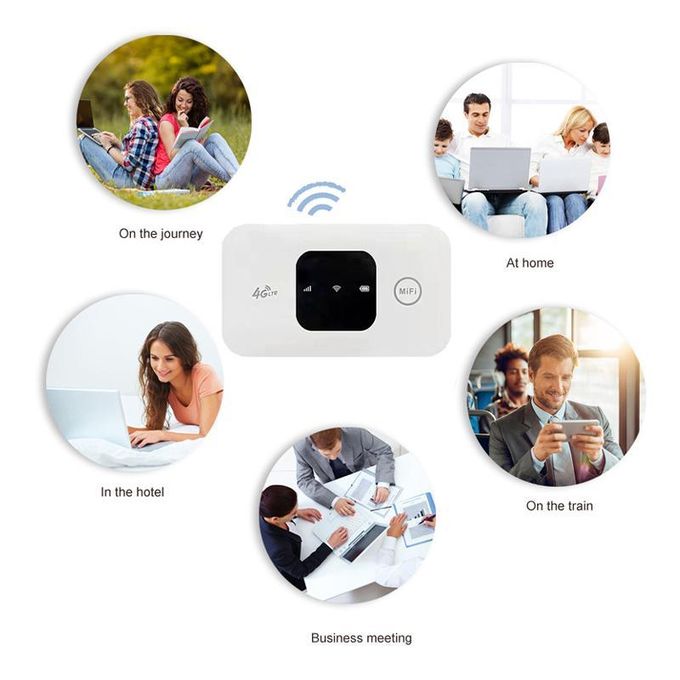 2100mAh 4G LTE MIFI Wireless Router Mobile Hotspot with SIM Card Slot – Portable WiFi Up to 150Mbps for Outdoor, Home, Office, and Travel Use