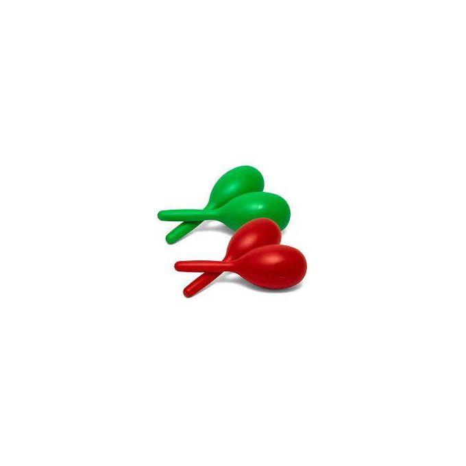 Set of 2 Colorful Plastic Maracas/Shakers/Hammer Rattles