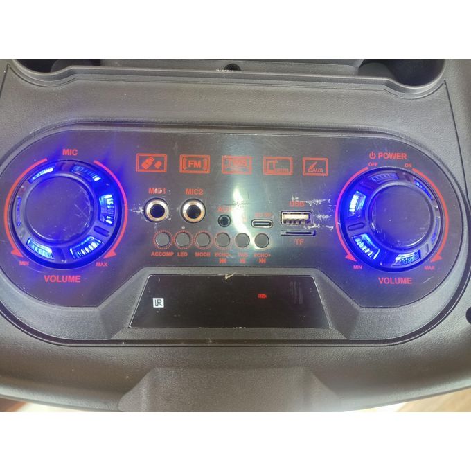 WEYON Black Portable LED Bluetooth Karaoke Microphone Speaker with Subwoofer – Model 832 — product view 2