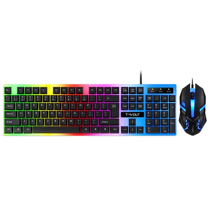 Wolf TF230 Wired Gaming Keyboard with Backlighting and Mouse in kumasi