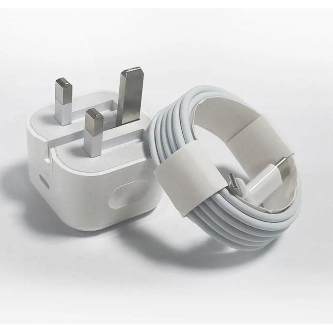 35W Fast Charging Head with Type C Cable for iPhones – White