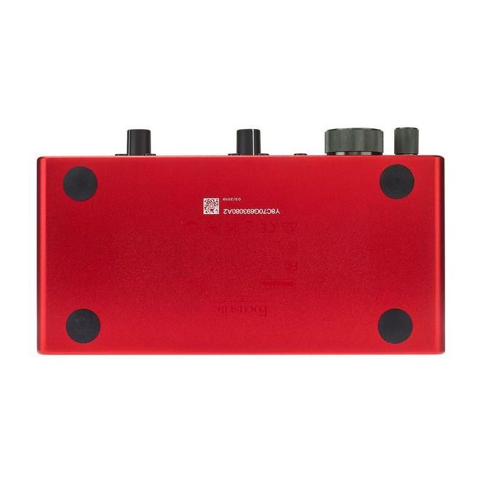 Focusrite Scarlett 2i2 (3rd Generation) USB Audio Interface for Recording and Songwriting – Red