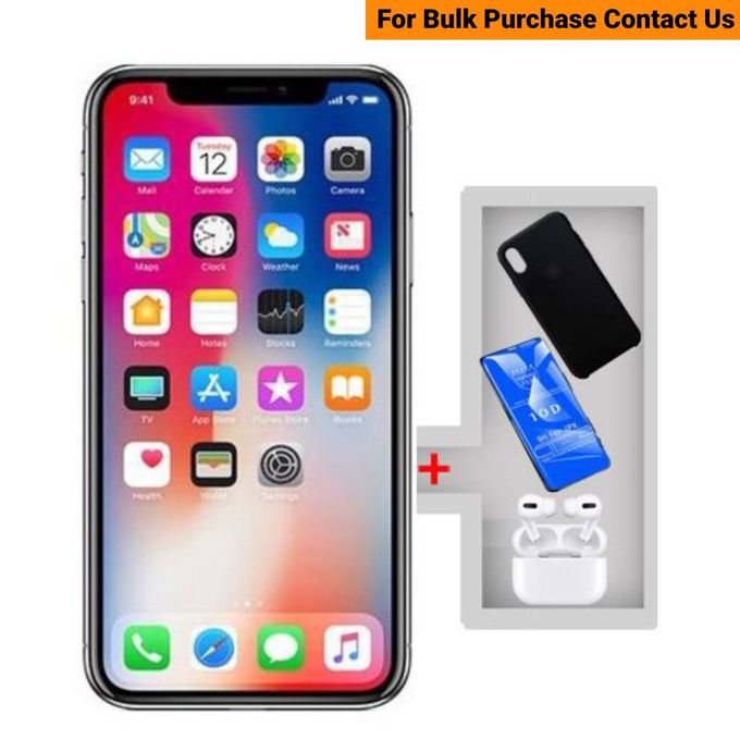 Apple iPhone X - 256GB Storage - 3GB RAM - Space Gray with Free EarPods Pro, Case, and Screen Protector