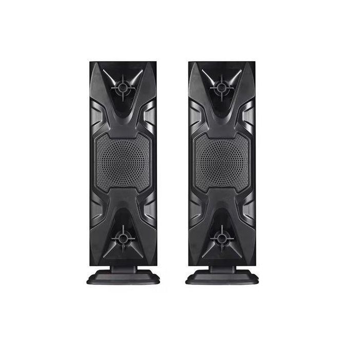 Black Bluetooth Home Theater System with USB and AC/DC Compatibility