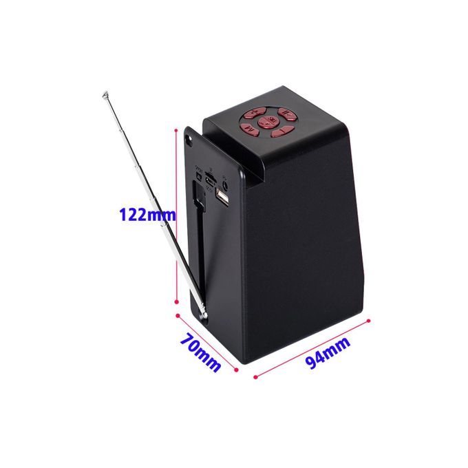 BoomBest Portable Bluetooth Speaker – Small Black BoomBeat Model