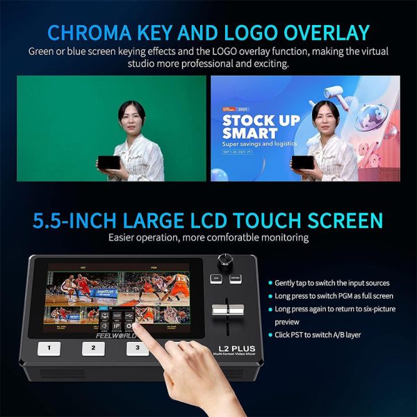 L2 Plus 5.5-Inch Touchscreen Video Switcher