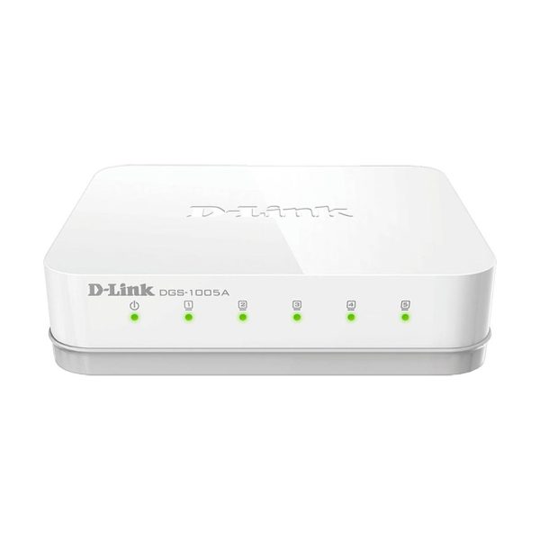 D-Link Unmanaged Gigabit Switch with 5 Ports, 10/100/1000 BASE-T