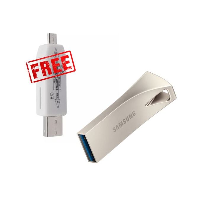 Samsung 32GB USB 3.1 Flash Drive + Complimentary Multi-OTG Adapter – Silver