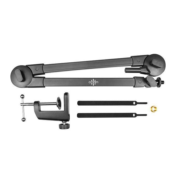 Luucco Studio Black Microphone Boom Arm and Stand
