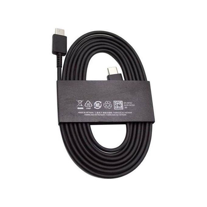 Ultra-Fast 45W 2-Pin Samsung Type C Charger – Black