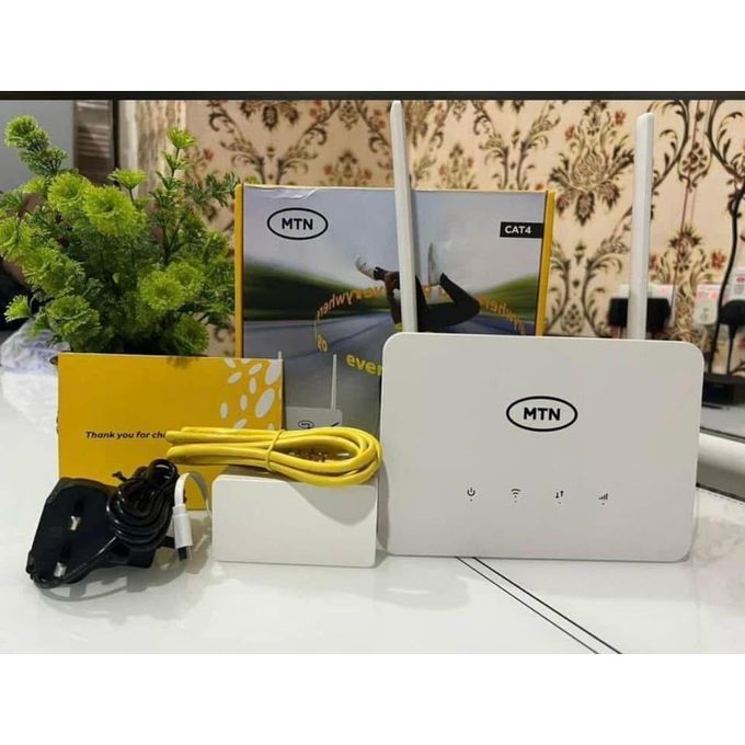MTN Universal 4G+/5G Broadband Router (CAT 4) with Backup Battery – White