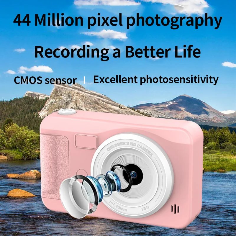 4k Digital kamera 44 Megapixel hoch auflösende Fotografie Reise Selfie Kamera Einsteiger kleine Studenten Campus Selfie Kamera – AliExpress 44 — product view 3