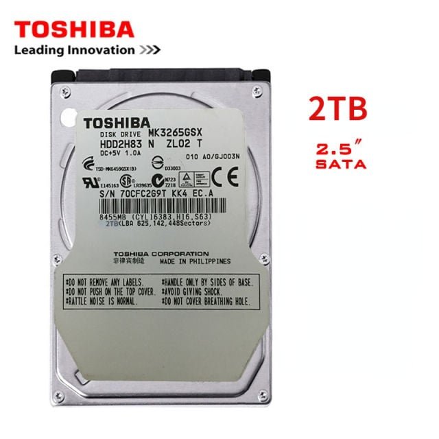Buy TOSHIBA 2.5″ SATA2 Laptop Notebook Internal 1T 2T 4T HDD Hard Disk Drive 5400-7200RPM disco duro interno in Kumasi