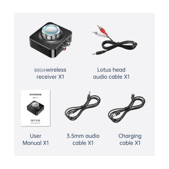 Black Wireless 3D Audio Receiver Adapter in kumasi