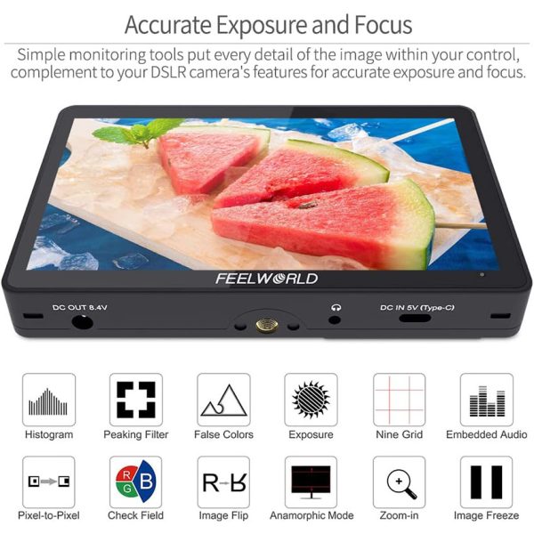 F5 Pro 6-Inch Touchscreen Video Switcher with 4K On-Camera Monitor