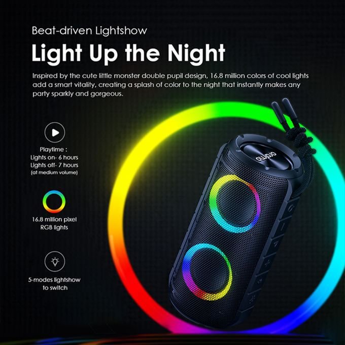 Oraimo Rover 12W Wireless FM Speaker – Black