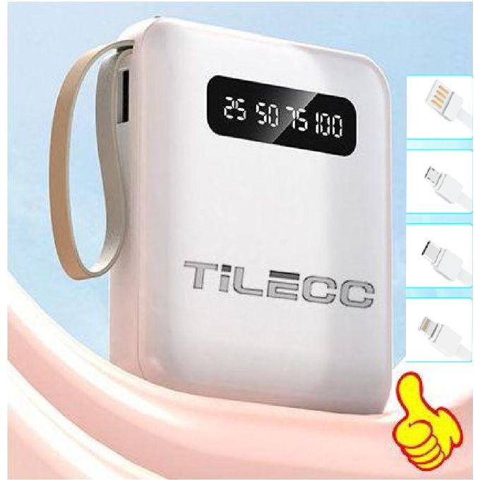 TiLECC TC8510 Mini 4-Wire 20,000 mAh Digital Display LED Light Portable Power Bank