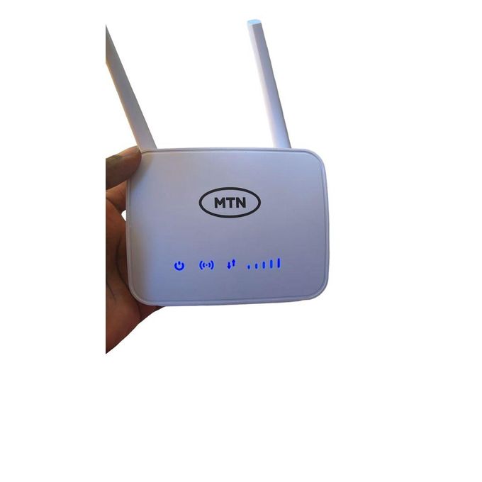 MTN 4G WiFi Router Cat 4 – Compatible with All SIM Cards, Turbonet – White