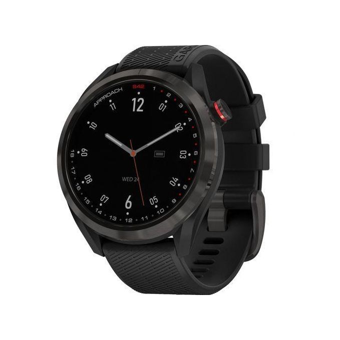 Garmin Approach S42 GPS Golf Watch – Carbon Grey with Black Accents