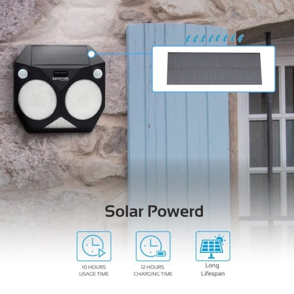 Promate Intelligent Solar Powered Pathway Lights with Energy Saving for Outdoor