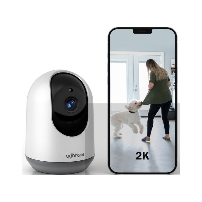 UGOHO.ME 2K QHD Home Security Camera with Pan, Tilt, and Zoom Features