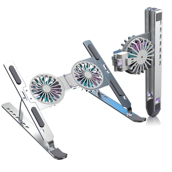 Aluminium Foldable Adjustable Laptop Stand and Cooling Pad – C9