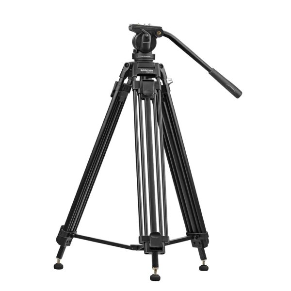 Promate Professional Aluminum Video Tripod Featuring Mid-Level Spreader