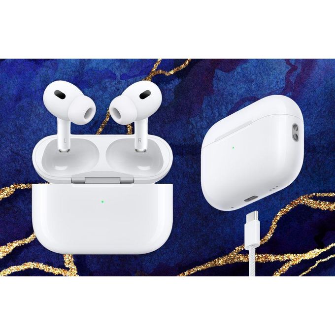 White Bluetooth Earbuds with Active Noise Cancellation